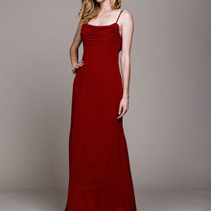 NEW PROM  EVENING LONG Burgundy Party Maxi Length Dress AC480